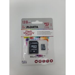 RiDATA 128GB Micro SDXC Flash Memory Card Class 10 UHS-I With Adapter New